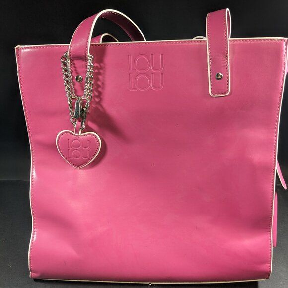 Vintage Jeannie Lottie Hot Pink Lou Lou Tote - Picture 1 of 6